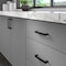 Richelieu 5 1/16-inch (128 mm) Center to Center Matte Black Contemporary Cabinet Pull BP7345128900 - alternate 5