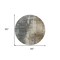 Homeroots 8' Beige Brown And Gray Round Abstract Washable Indoor Outdoor Area Rug 587316 - alternate 4