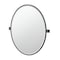 Gatco Mode 32" Framed Oval Mirror, Matte Black 5619XFLG - alternate 1