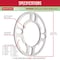 Coyote Wheel Accessories 8 x 165.1 Millimeter/ 8 x 6.50" Axle Bolt Circle, 8 x 180 Millimeter/ 8 x 7.08" Wheel Bolt Circle 8650-8180H-E - alternate 4