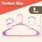 Campior Pink Plastic Hangers, Heavy-Duty Plastic Hangers Slim and Space-Saving Hangers, 5PK CMPPLH5PK - alternate 5