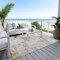 Homeroots 3' X 5' Beige Gray And Khaki Abstract Washable Indoor Outdoor Area Rug 618076 - alternate 4