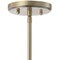 Jonathan Y Bleecker 7.75" Metal/Glass Globe LED Pendant, White/Brass JYL9528A - alternate 8