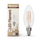 Bulbrite LED Filament, 4 Watt Dimmable B11 Light Bulb, Clear Glass Finish, E12 Base, 5000K, 400 Lumens, 4PK 862075 - alternate 10