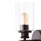 Jonathan Y Jules Edison 16.5" Cylinder 2-Light Iron/Seeded Glass Farmhouse Contemporary LED Wall Sconce, Oil Rub JYL7577B - alternate 6