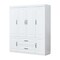 Homeroots 72" White Six Door Two Drawer Combo Dresser 569285 - alternate 9