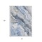 Homeroots 8' X 10' Blue And Silver Abstract Washable Indoor Outdoor Area Rug 618421 - alternate 5