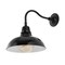 Jonathan Y Aurora 12.25" 1-Light Farmhouse Industrial Iron LED Gooseneck Arm Outdoor Sconce, Black JYL7613B - alternate 6