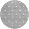 Homeroots 8' Gray And Ivory Round Geometric Washable Indoor Outdoor Area Rug 594709 - alternate 7