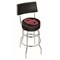 Holland Bar Stool Co 25" Chrome 2-Ring Oklahoma Swivel Bar Stool, Back L7C425Oklhma - alternate 1