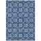 Homeroots 5' X 8' Navy Blue And Ivory Floral Washable Indoor Outdoor Area Rug 595974 - alternate 4