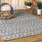 Jonathan Y Ourika Moroccan Geometric Textured Weave Light Gray/Navy 4 ft. x 6 ft. Indoor/Outdoor Area Rug SMB108A-4 - alternate 3