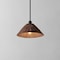 Jonathan Y Hattie 15 in. 1-Light Coastal Bohemian Metal and Woven Rattan LED Pendant Light, Black/Dark Brown JYL5713B - alternate 9