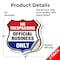 Signmission No Trespassing Shield Sign Official Busi, 4 inch X 4 inch, Vinyl Decal, 2PK SHI-D-2PACK-4-415 - alternate 4