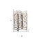 Homeroots 70" Brown Wood Branches Folding Three Panel Screen Room Divider 274875 - alternate 6