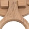 Homeroots Traditional Solid Teak Heavy Duty Towel Ring 475855 - alternate 5