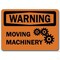 Signmission Warning Sign-Moving Machinery-10in x 14in OSHA Safety Sign, 14" H, WS-Moving Machinery WS-Moving Machinery - alternate 1