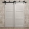 Sartodoors Sliding Closet Barn Bypass Doors 60 x 96 inches, Ego 5010 Painted White Oak, Modern 6.6ft Rails Ha EGO5010BBB-PWO-6096 - alternate 3