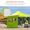 Ergodyne Lime Pop-Up Tent Mesh Window Sidewall - 10ft x 10ft 6195 - alternate 6