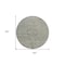 Homeroots 8' Sage And Beige Round Floral Washable Indoor Outdoor Area Rug 604248 - alternate 5