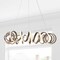 Jonathan Y Cursive 24" Adjustable Spiral Integrated LED Metal Chandelier Ceiling Light, Coffee JYL7208A - alternate 6