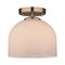 Vaxcel Shelby Semi-Flush Mount Ceiling Light, Champagne Gold, White Marble Glass Dome, 9.25-In. C0369 - alternate 1