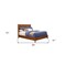 Homeroots Brown Solid Wood King Bed Frame 524814 - alternate 2