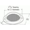 Grote Lighting Steel Two-Hole Mounting Amber Reflector with Silver Housing & Gasket - 40193 40193-3 - alternate 3