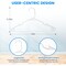 Simple Deluxe Lightweight Plastic Hangers, Space Saving Clothes Hangers w/ Non-Slip Shoulder Notches, White, 30PK HIHANGPLASTW01X30 - alternate 4