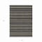 Homeroots 5' X 8' Black And Taupe Striped Washable Indoor Outdoor Area Rug 610517 - alternate 5