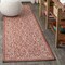 Jonathan Y Charleston Vintage Filigree Textured Weave Red/Beige 2 ft. x 10 ft. Indoor/Outdoor Runner Rug SMB106B-210 - alternate 1