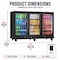 Yeego 53 inch Commercial Bar Counter 323 Cans Beverage Cooler Freestanding Fridge with LED Lighting YG-BTC-320FC-ZO - alternate 6
