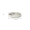 Homeroots 22in Antiqued Gold And White Metal Wood And Mirrored Glass Round Vanity Tray 376042 - alternate 3