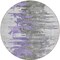 Homeroots 8' Purple Ivory And Charcoal Round Abstract Washable Indoor Outdoor Area Rug 582400 - alternate 5