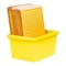 Storex 4 Gallon Storage Bin with Lid, Yellow 61410U06C - alternate 3