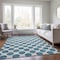 Homeroots 3' X 5' Teal Blue And Ivory Polka Dot Washable Indoor Outdoor Area Rug 614941 - alternate 7