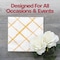 Smarty Had A Party White with Gold Diamond Paper BeverageCocktail Napkins 600 Napkins, 600PK 3296-CASE - alternate 3