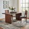 Homeroots 72" Brown Solid Wood Double Pedestal Base Dining Table 635857 - alternate 9