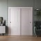 Sartodoors Sliding Closet Bypass Doors 64 x 84 inches, BASIC 9772 White, Rails Hardware Set, Wood Solid Bedr BASIC9772DBD-SKIN-6484 - alternate 6