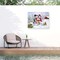 Trademark Fine Art Outdoor Canvas Art Jean Francois Snowman Family Wall Art for Patios, or Gardens GRL00488-OC2432WR - alternate 1