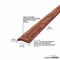 M-D Building Products Hardwood, Light Stain, 36 in L, 2 in W 85431 - alternate 3
