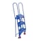 5Seconds Brand 3 Step High quality steel, Lock-N-Stock Folding Ladder, 350 lbs, Blue 555113 - alternate 5