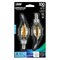 Feit Electric LED Light Bulb, Bent Tip Lamp, 100 W Equivalent, E12 Candelabra Lamp Base, Dimmable, 2PK BPCFC100950CAFIL/ - alternate 2