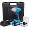 Neiko 20-Volt Brushless Cordless Impact Wrench for Car Tires w/Li-Ion Battery & Fast Charger 10883A - alternate 1