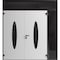 Vdomdoors Front Exterior Prehung Aluminum Double Doors Ronex1277 Black Enamel Top Transom Mirrored Clear RONEX1277DEXD-BLK-W72+16xH96+14-RH-O - alternate 1