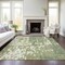 Homeroots 8' X 10' Sage And Ivory Abstract Washable Indoor Outdoor Area Rug 613317 - alternate 5
