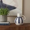 Homeroots 10" White And Blue Abstract Ceramic Amphora Jug Vase 608600 - alternate 3