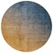 Homeroots 8' Gold Round Ombre Washable Indoor Outdoor Area Rug 563714 - alternate 8