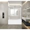 Kingston Brass 60" Acrylic Alcove Left-Hand Drain Tub with Right Sliding Tub Door, White/Brushed Nickel KVTAP603222L8 - alternate 4