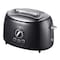 Brentwood Industries Cool Touch 2-Slice Extra Wide Slot Retro Toaster in Black TS-270BK - alternate 3